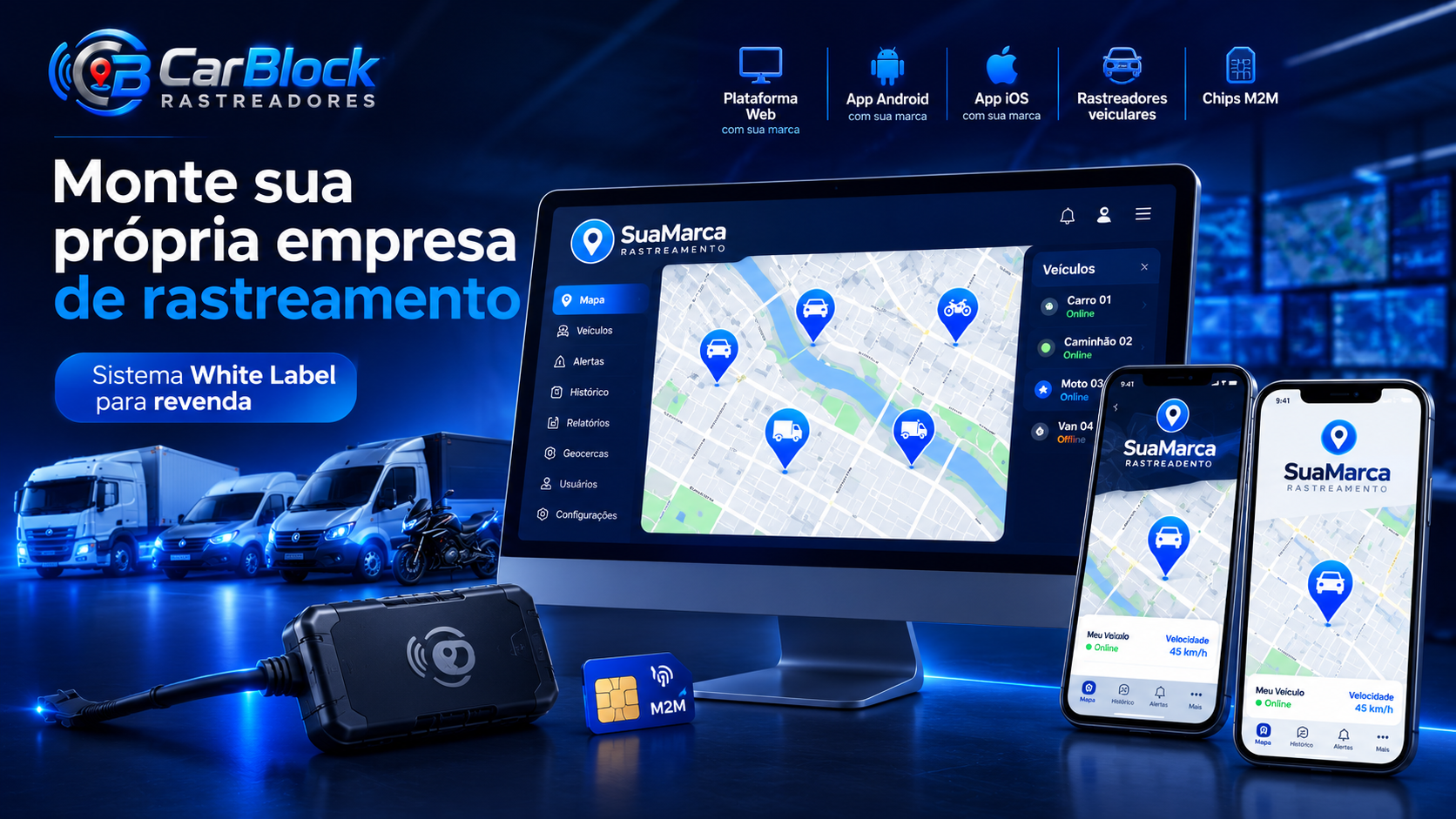 Monte sua própria empresa de rastreamento CarBlock